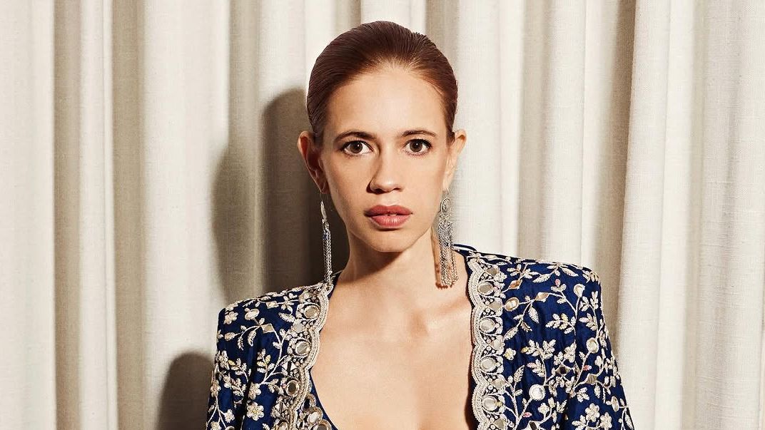 Kalki Koechlin’s birthday suit was replete with mirror embroidery and delicate zari threads