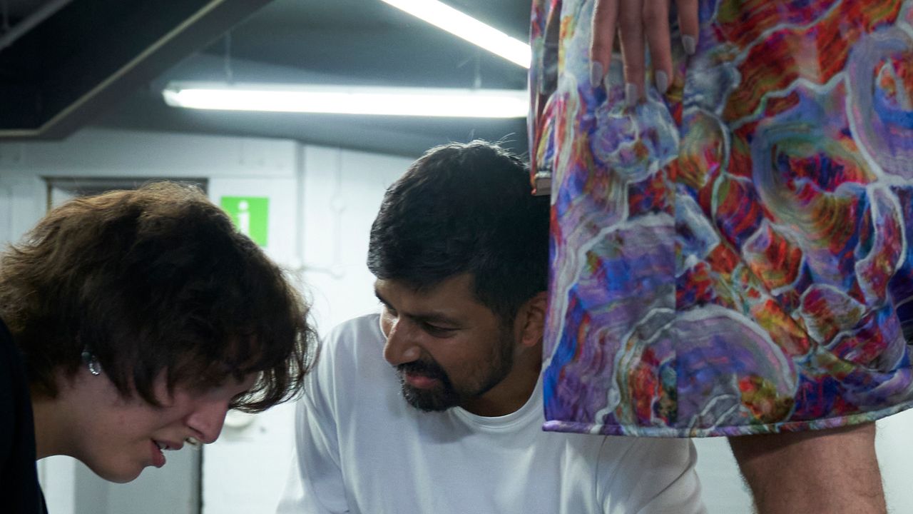 Footwear designer Alim Latif is stomping his platforms all over London