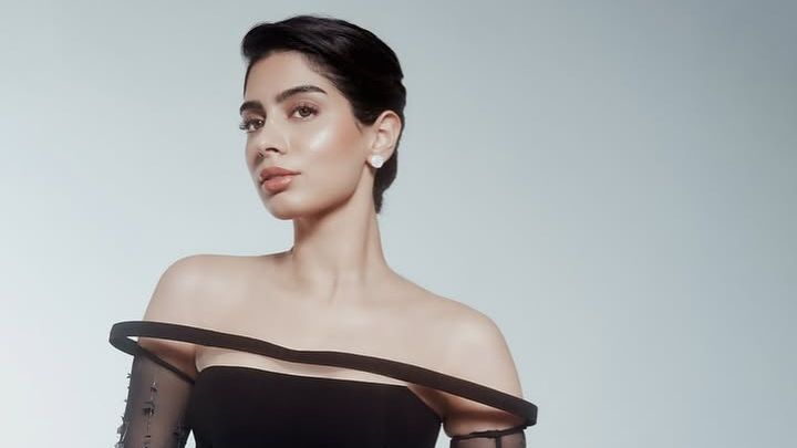 Khushi Kapoor elevated the little black dress with ethereal tassel details