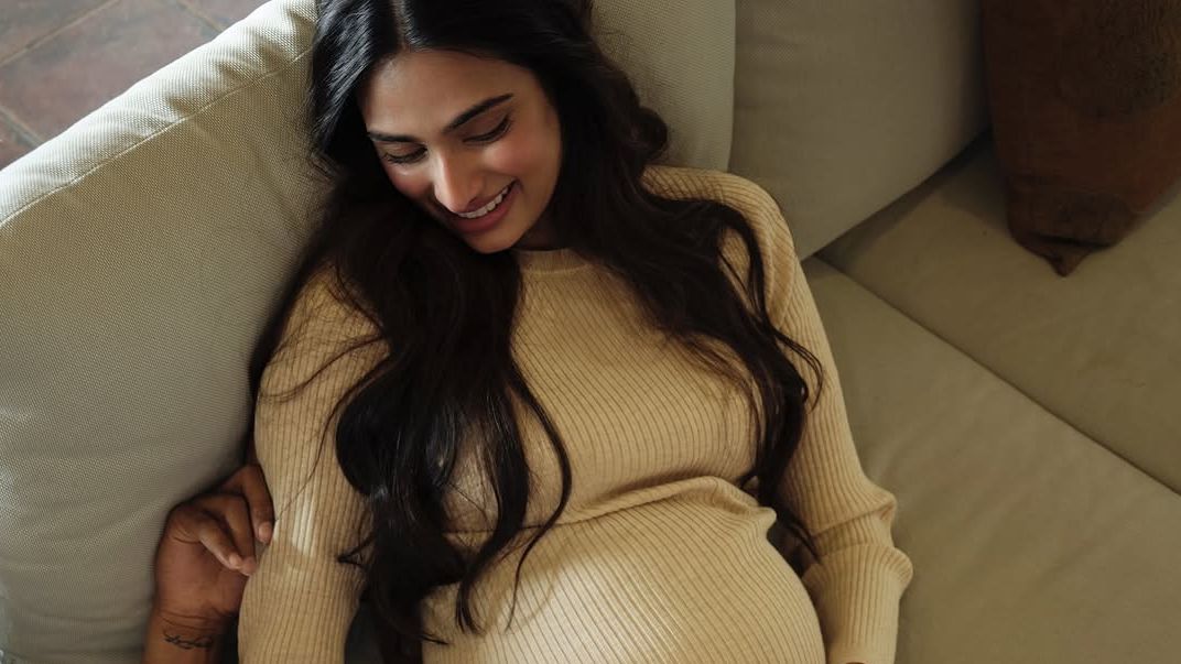 Athiya Shetty styled her baby bump in a series of looks from Sandro Paris to Michael Kors