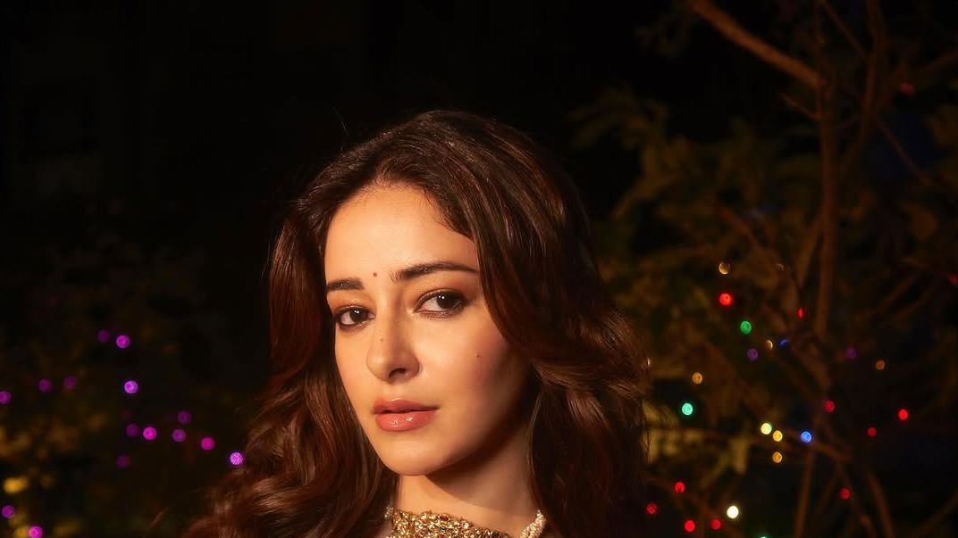 Ananya Panday’s traditional wardrobe features a contemporary spin