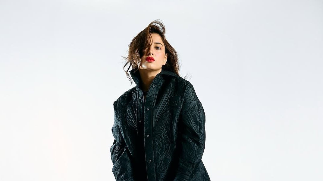 Tamannaah Bhatia channelled retro vibes in a Falguni Shane Peacock ensemble