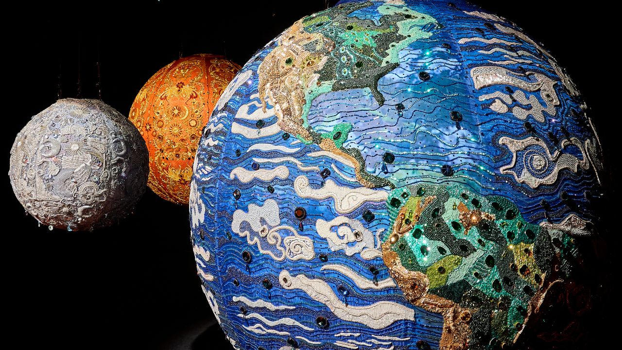 Pakistani artist Sara Shakeel’s new project reimagines the solar system in couture