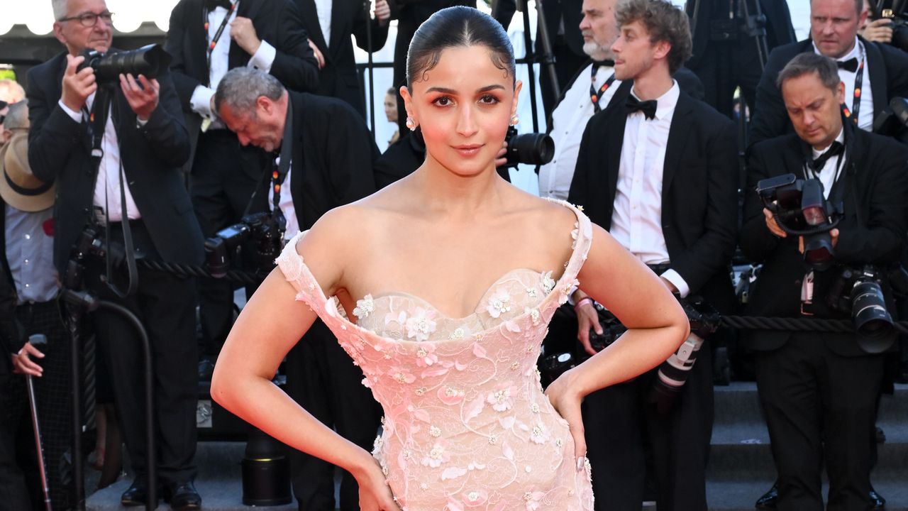 EXCLUSIVE: Alia Bhatt debuted at Cannes 2025 in a soft nude Schiaparelli gown