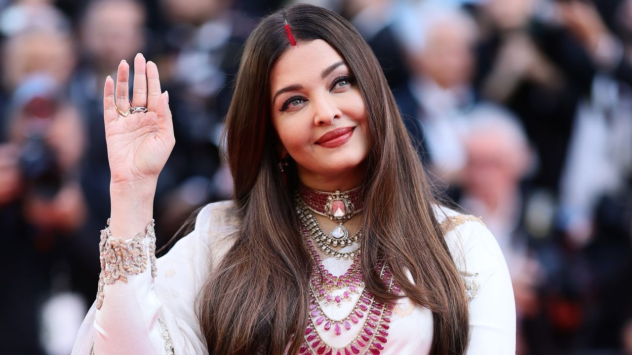 EXCLUSIVE: Aishwarya Rai Bachchan wore a Banarasi sari and rubies by Manish Malhotra at Cannes 2025