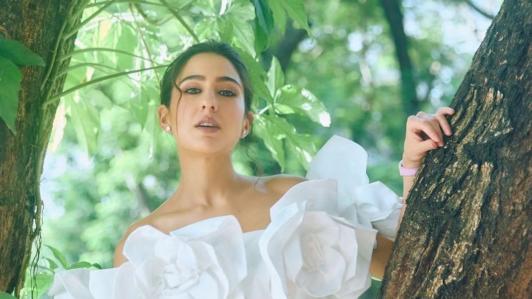 Sara Ali Khan’s dreamy white dress featured oversized rosettes