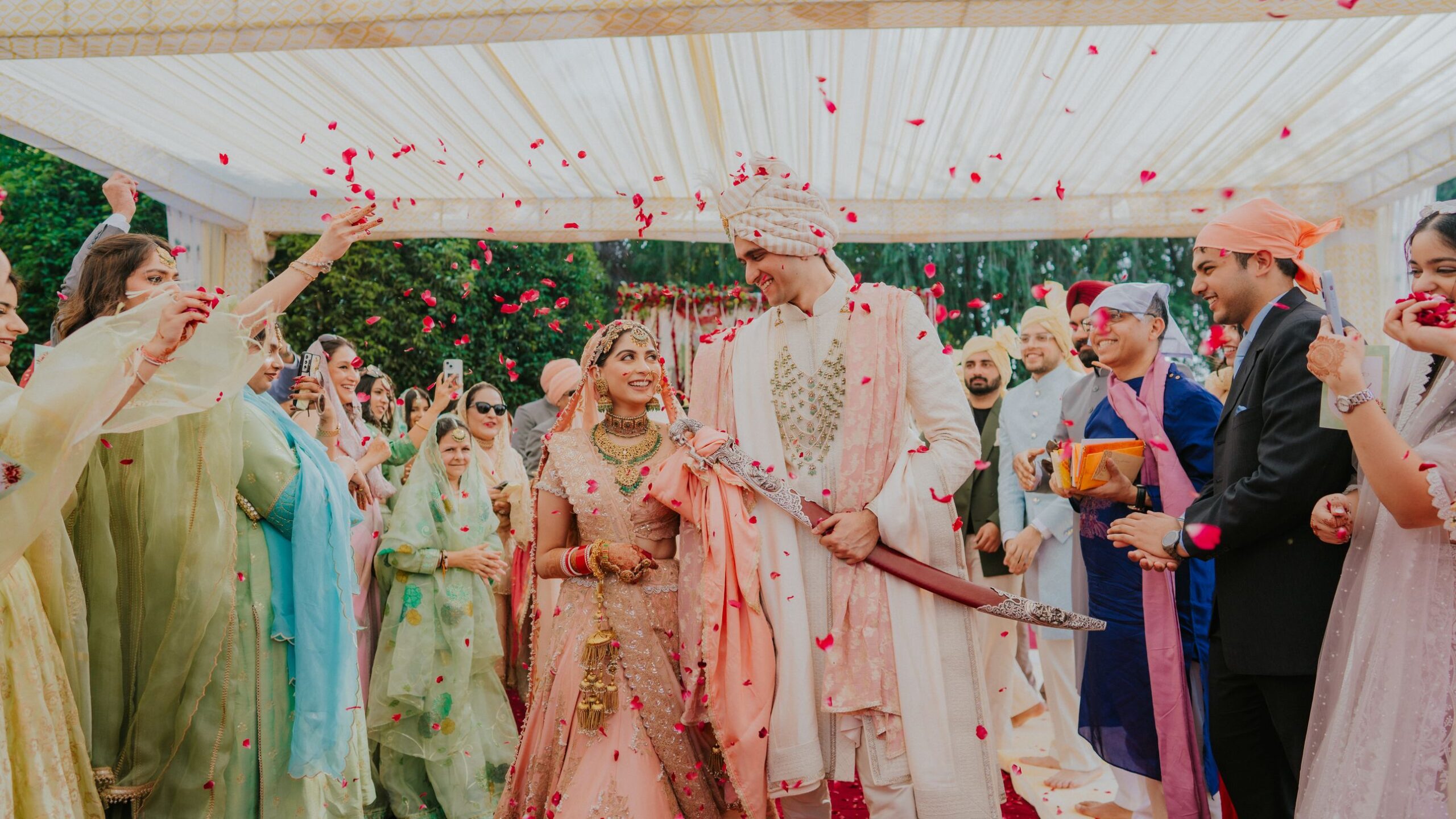 This couple’s wedding in their Chandigarh farmhouse was inspired by royalty