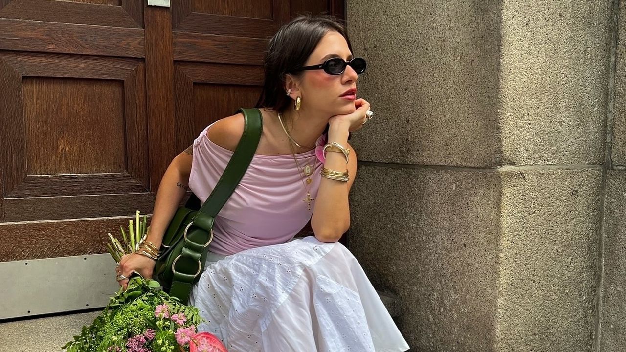 How to style sneakers with long skirts this season