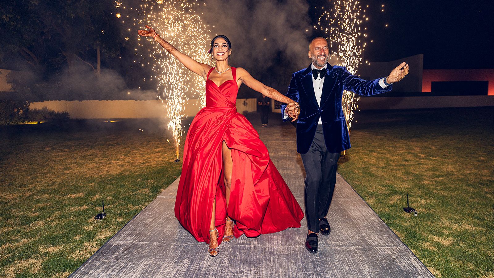 This couple’s wedding in Mexico City was a blend of couture, mariachi and Bollywood revelry