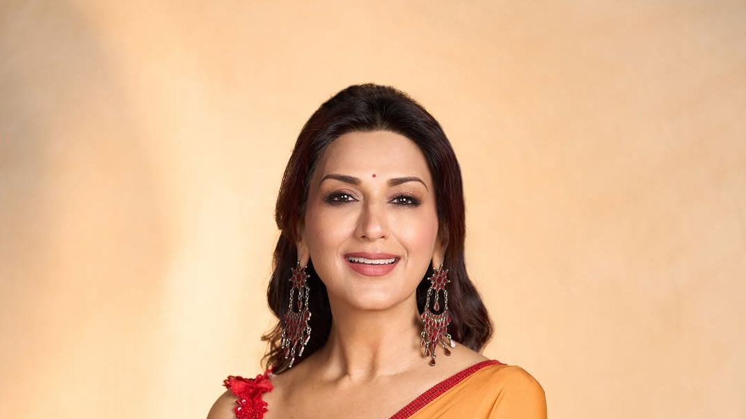 Sonali Bendre’s blouse with elaborate appliqué work took over 500 hours to create