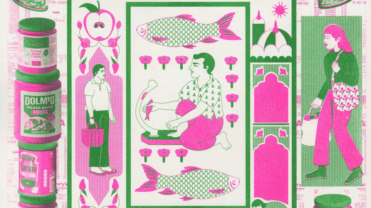 This British Indian artist’s illustrations bring Mughal miniature paintings into the present