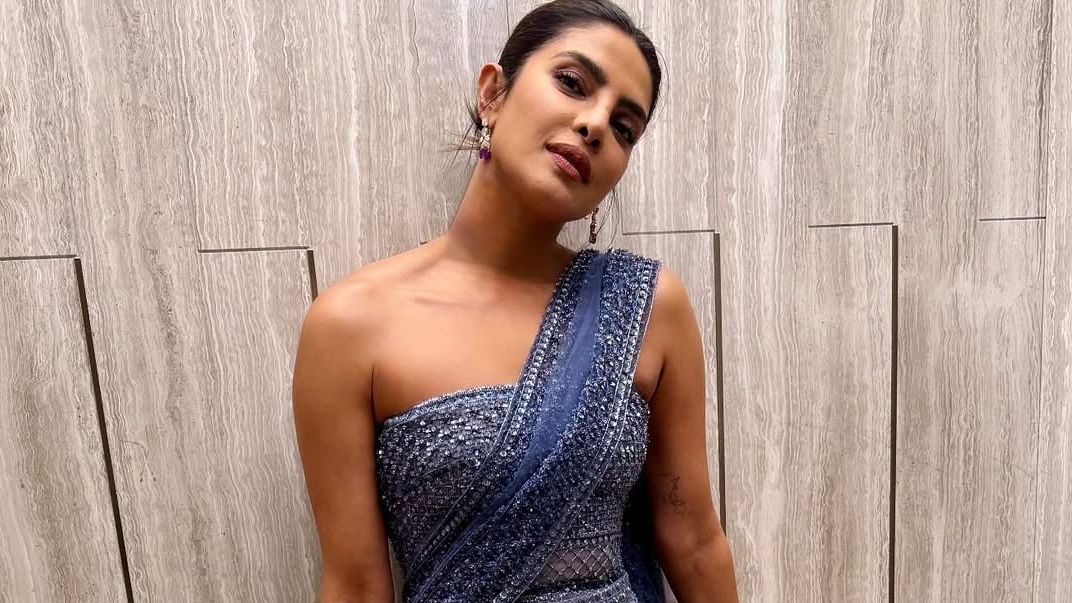 Priyanka Chopra Jonas’s archival Elie Saab look is a sari-inspired ode to India