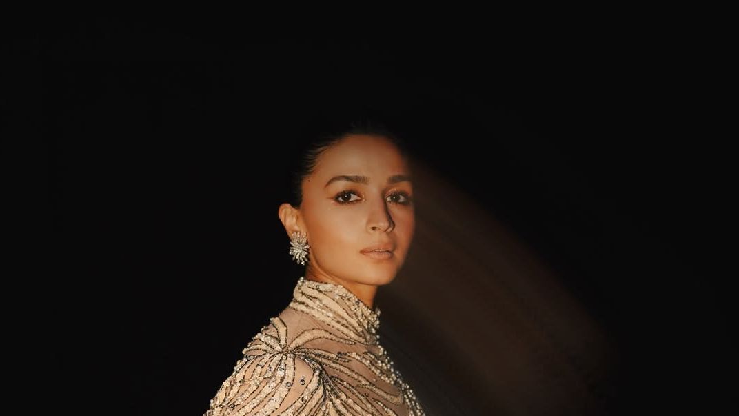 Alia Bhatt steps out in an archival Bob Mackie gown built on shimmer