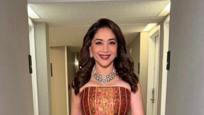 Madhuri Dixit Nene’s Banarasi khadi silk set places the weave front and centre